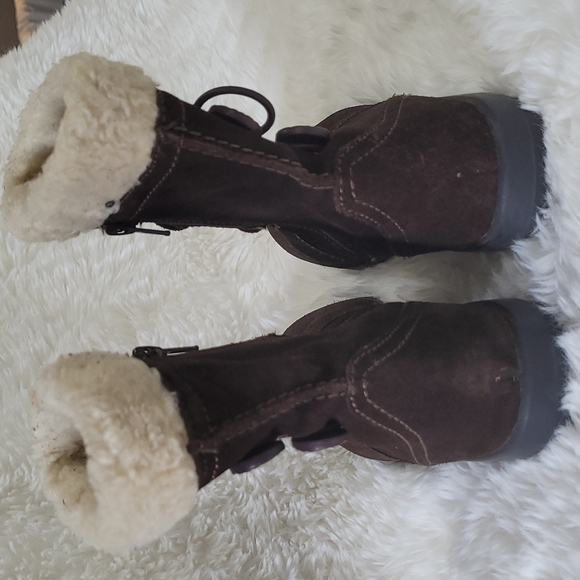 Clark's Suede Faux Fur Winter boots - Picture 4 of 9